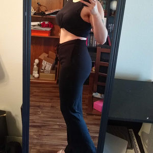 Rewash Black Softpants Lace-up